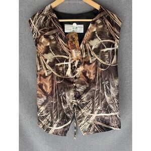New Realtree Max 4 Sz Large Camo Wedding Formal Back adjuster Vest Max-4 Adult